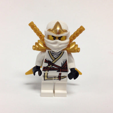 LEGO Minifigure-Zane ZX with Armor and Katanas-Ninjago-NJO031-K-Creative Brick Builders